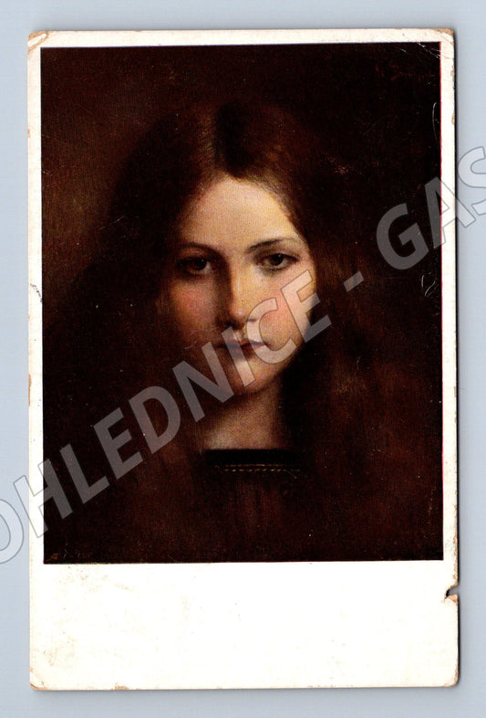 Pohlednice portrét dívky 1913 RU (M6313)