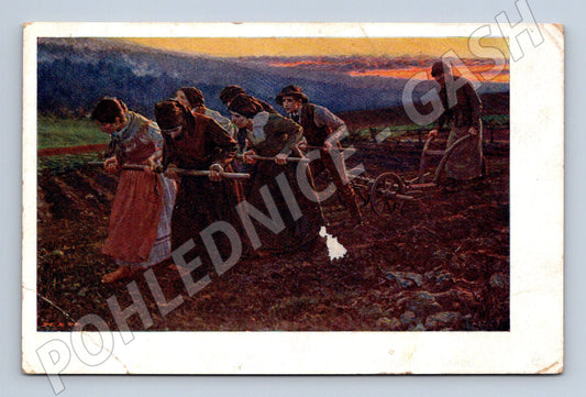 Pohlednice Jaroslav Špillar Orání (M6319)