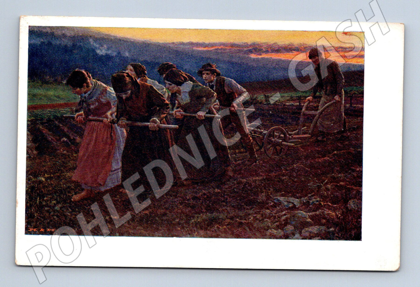 Pohlednice Špillar Orání Chodsko (M6320)