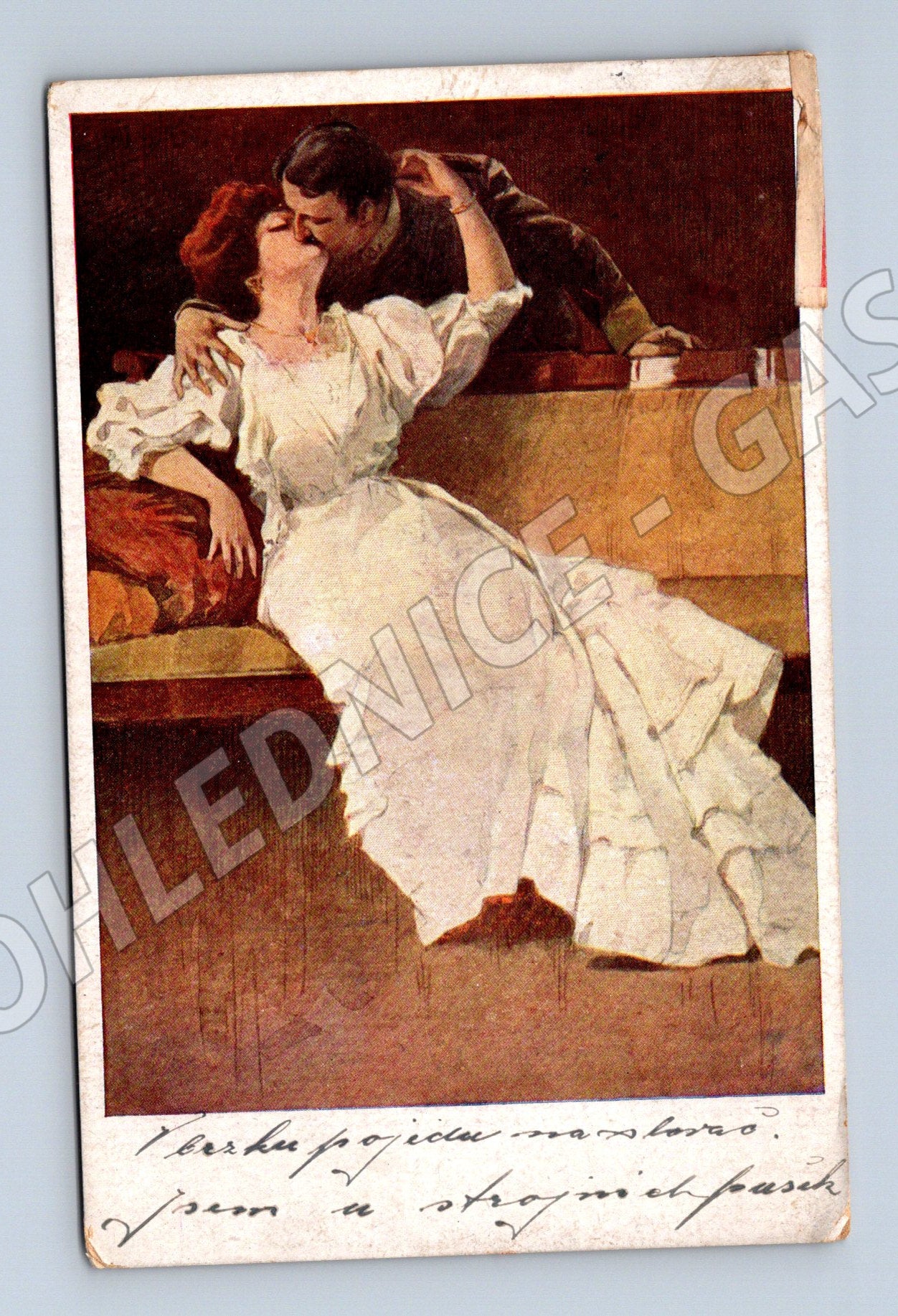 Pohlednice Karel Šimůnek Polibek (M6326)