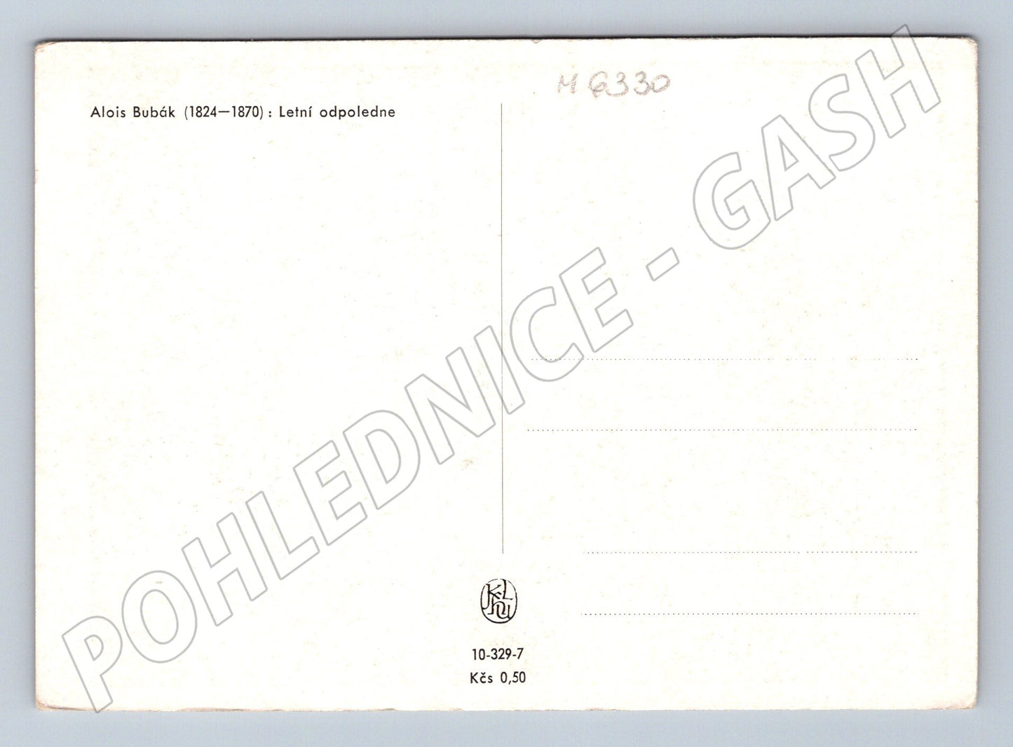 Pohlednice Alois Bubák Letní odpoledne (M6330)