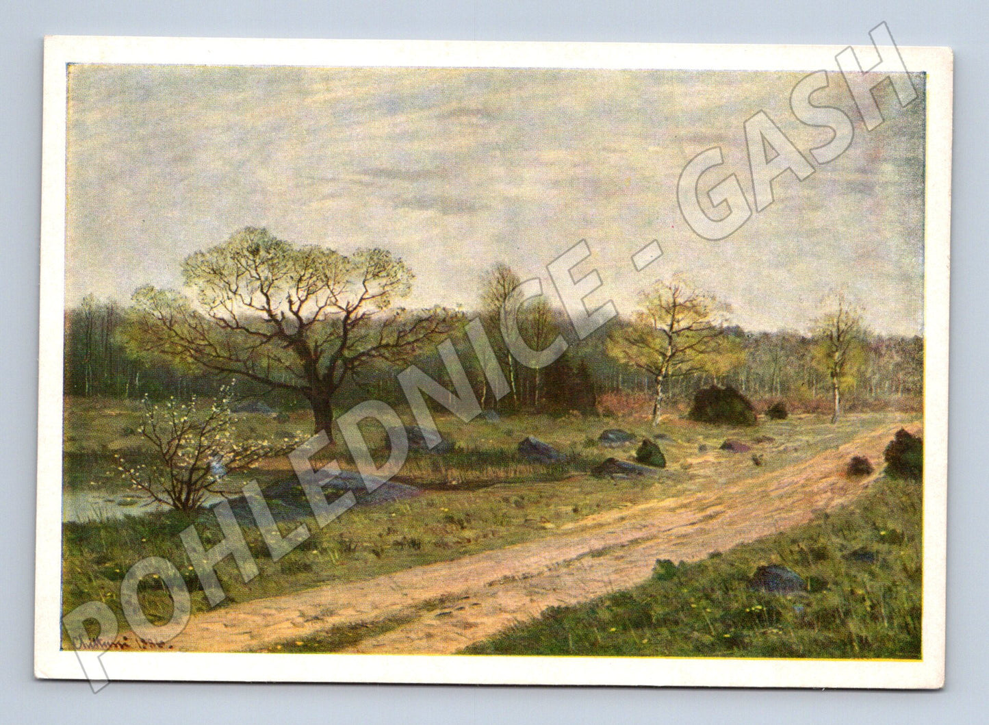 Pohlednice Chittussi Jaro Fontainebleau les (M6331)