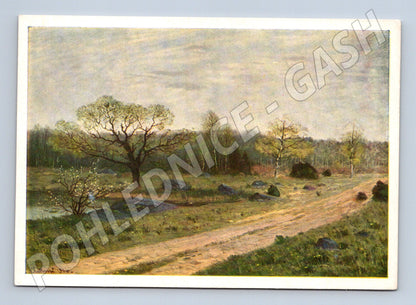 Pohlednice Chittussi Jaro Fontainebleau les (M6331)