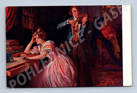 Pohlednice Skramlík Smutná píseň (M6336)