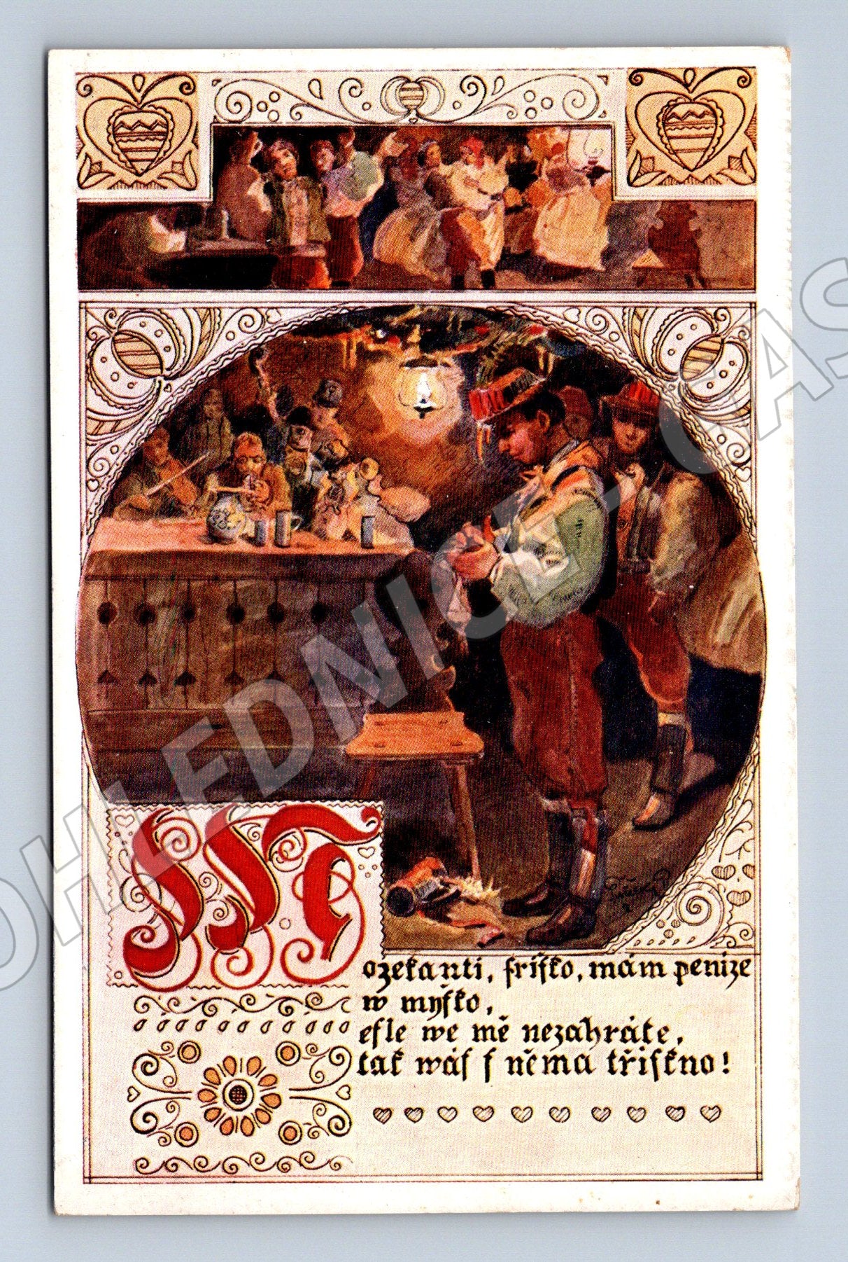 Pohlednice vesnická slavnost Pištělka (M6337)