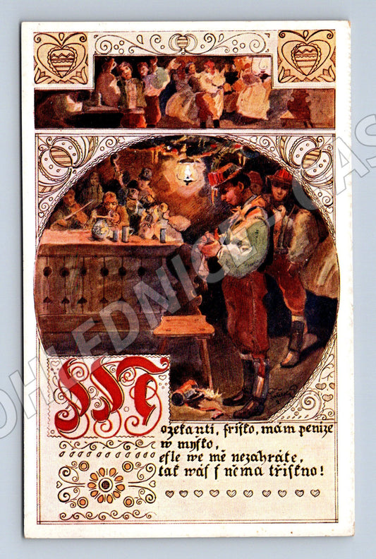 Pohlednice vesnická slavnost Pištělka (M6337)