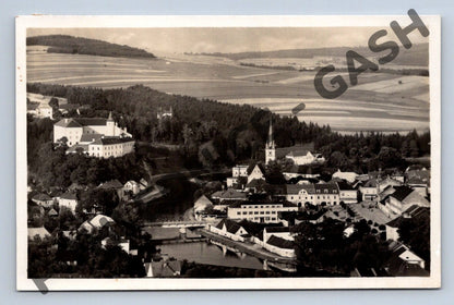 Pohlednice Ledeč nad Sázavou letecký pohled (M634)
