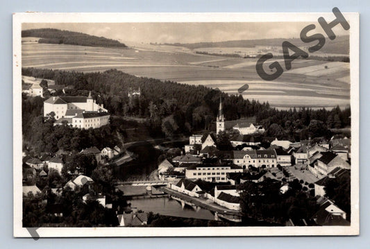 Pohlednice Ledeč nad Sázavou letecký pohled (M634)