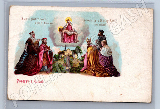 Pohlednice Pozdrav s Homole svatí patronové (M6342)