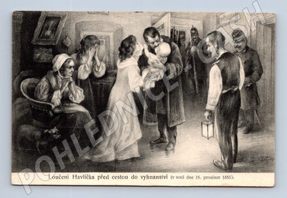 Pohlednice Loučení Havlíčka vyhnanství (M6345)