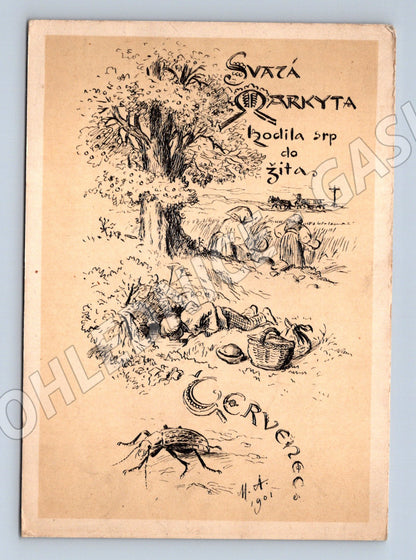 Pohlednice Aleš Svatá Markyta Orbis (M6350)