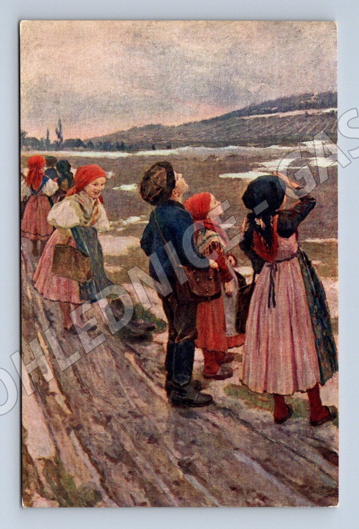 Pohlednice Špillar Skřivánek kroje (M6354)