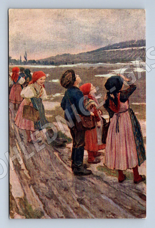 Pohlednice Špillar Skřivánek kroje (M6354)