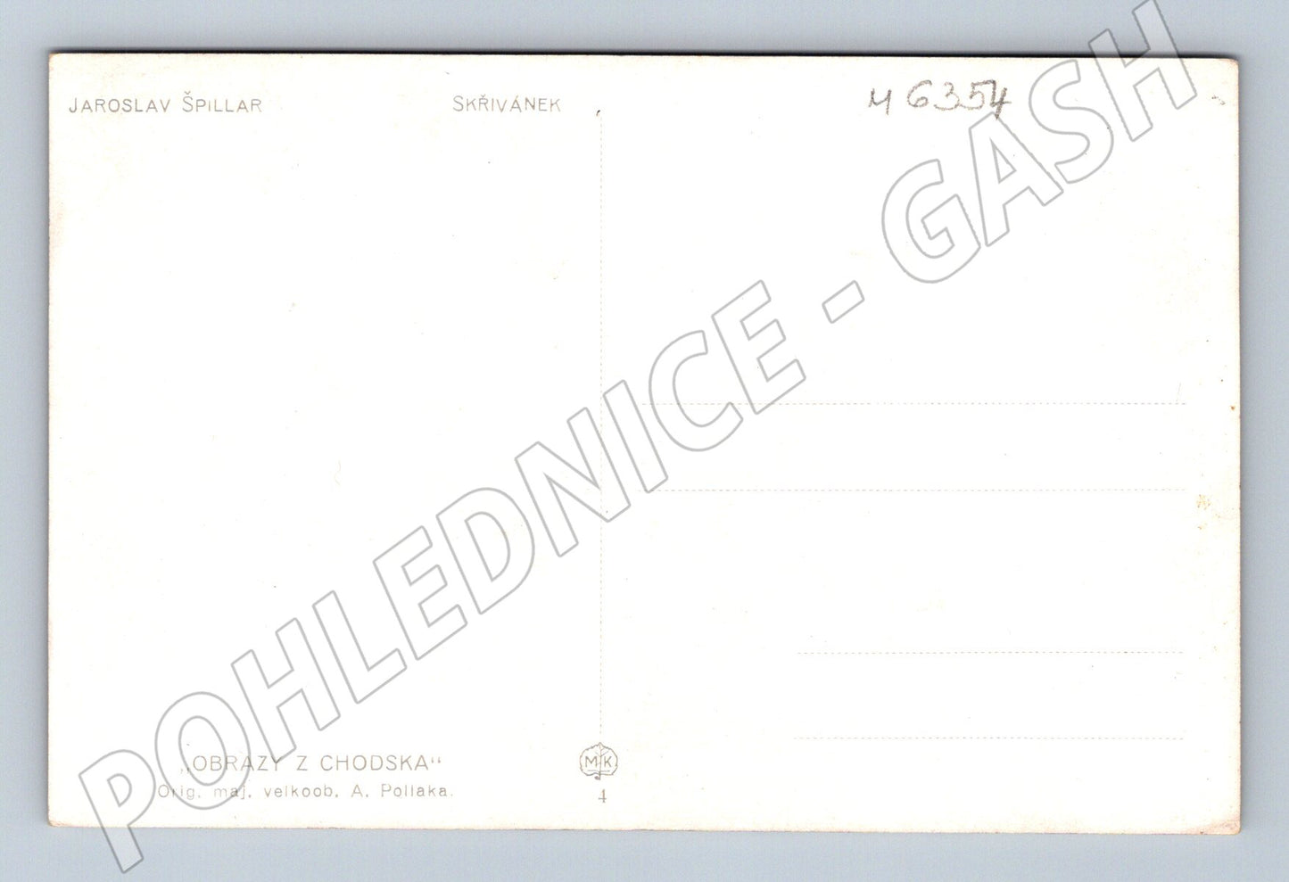 Pohlednice Špillar Skřivánek kroje (M6354)