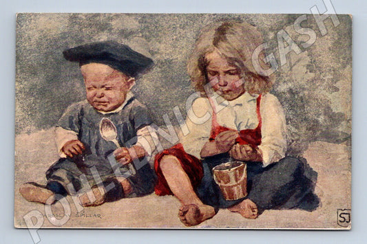 Pohlednice Špillar Děti Chodsko (M6355)