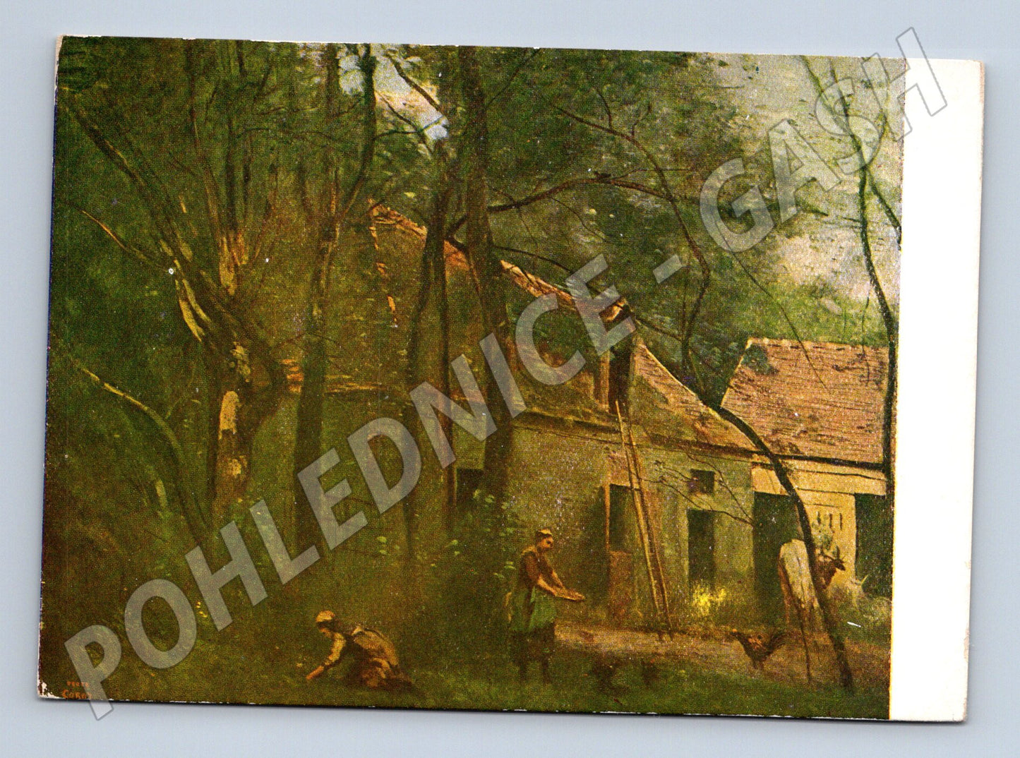 Pohlednice Corot Statek venkov (M6357)