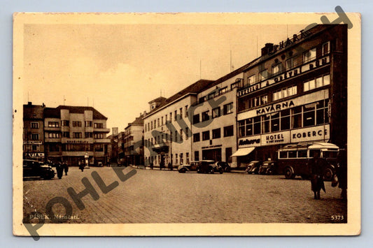 Pohlednice Písek náměstí 1939 (M636)
