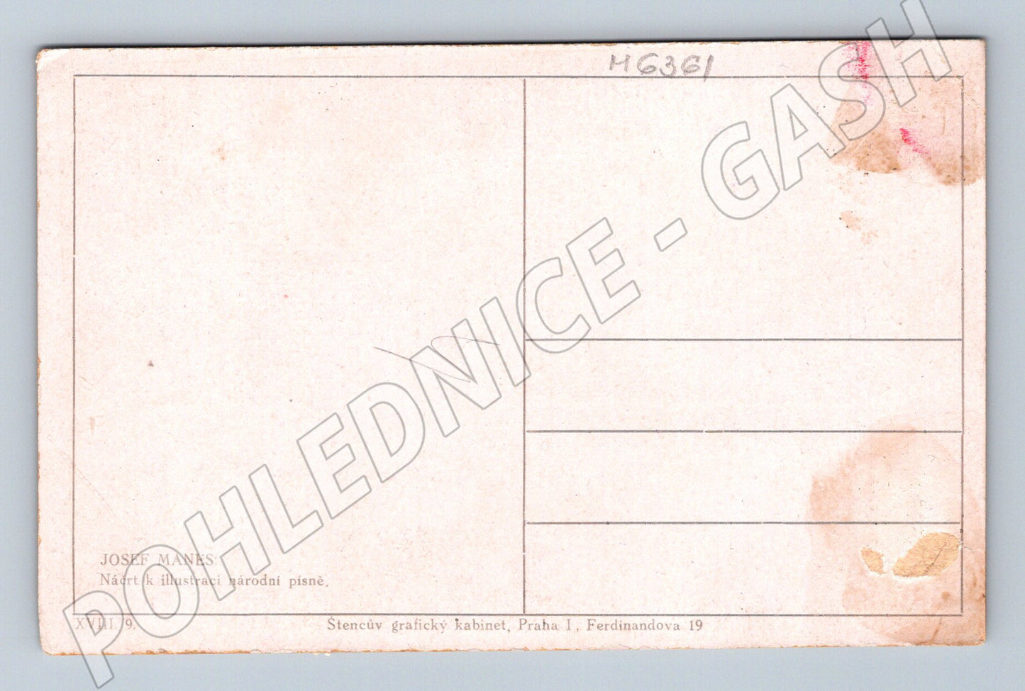 Pohlednice Josef Mánes Babí rada ilustrace (M6361)