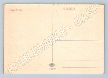 Pohlednice Mikoláš Aleš žena a dítě Orbis (M6363)