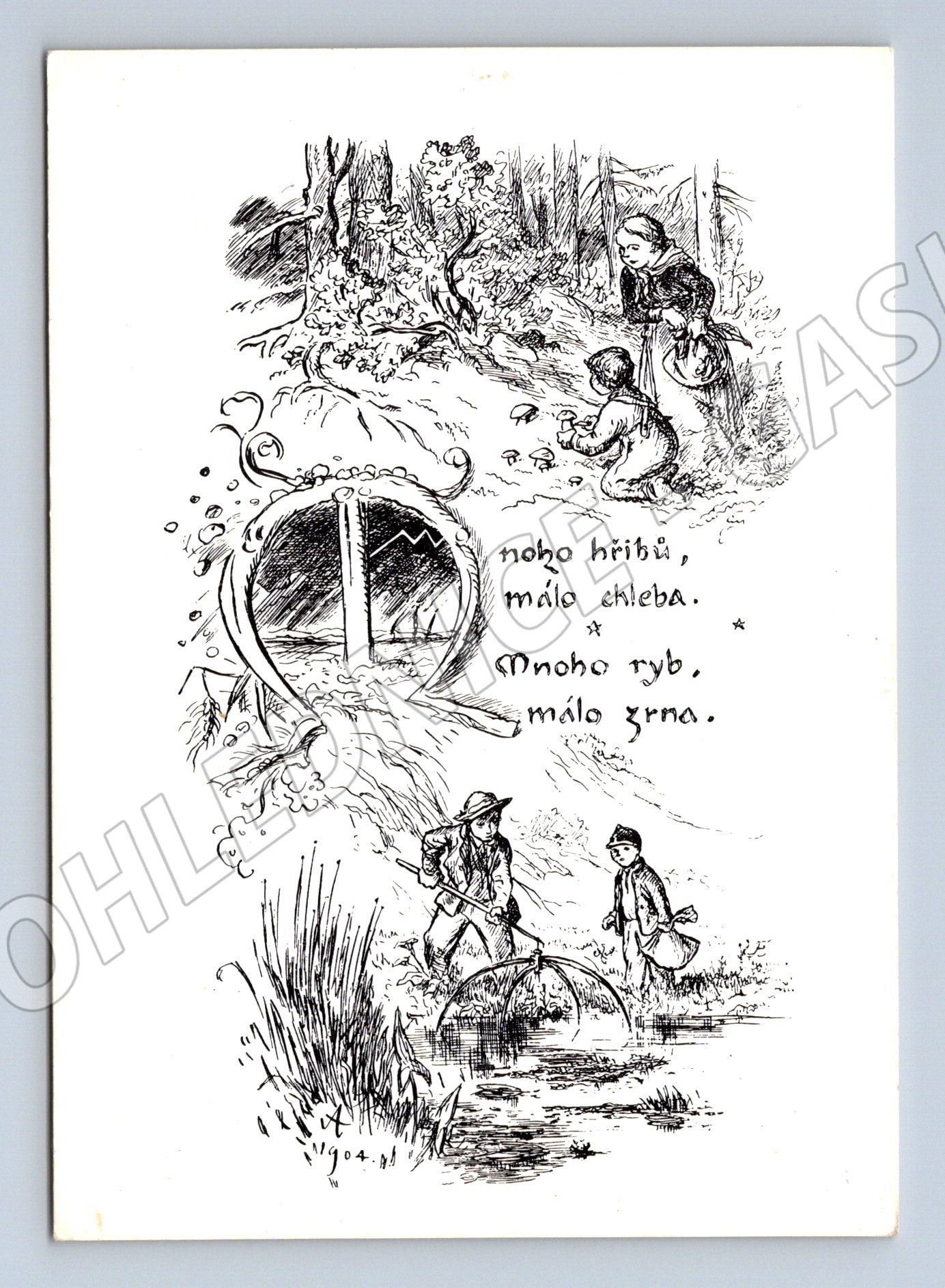 Pohlednice M. Aleš venkov Severografie (M6364)