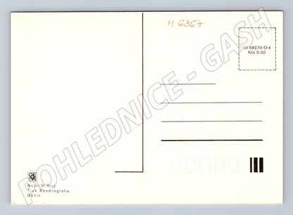 Pohlednice Mikoláš Aleš pes myslivec dívka (M6367)