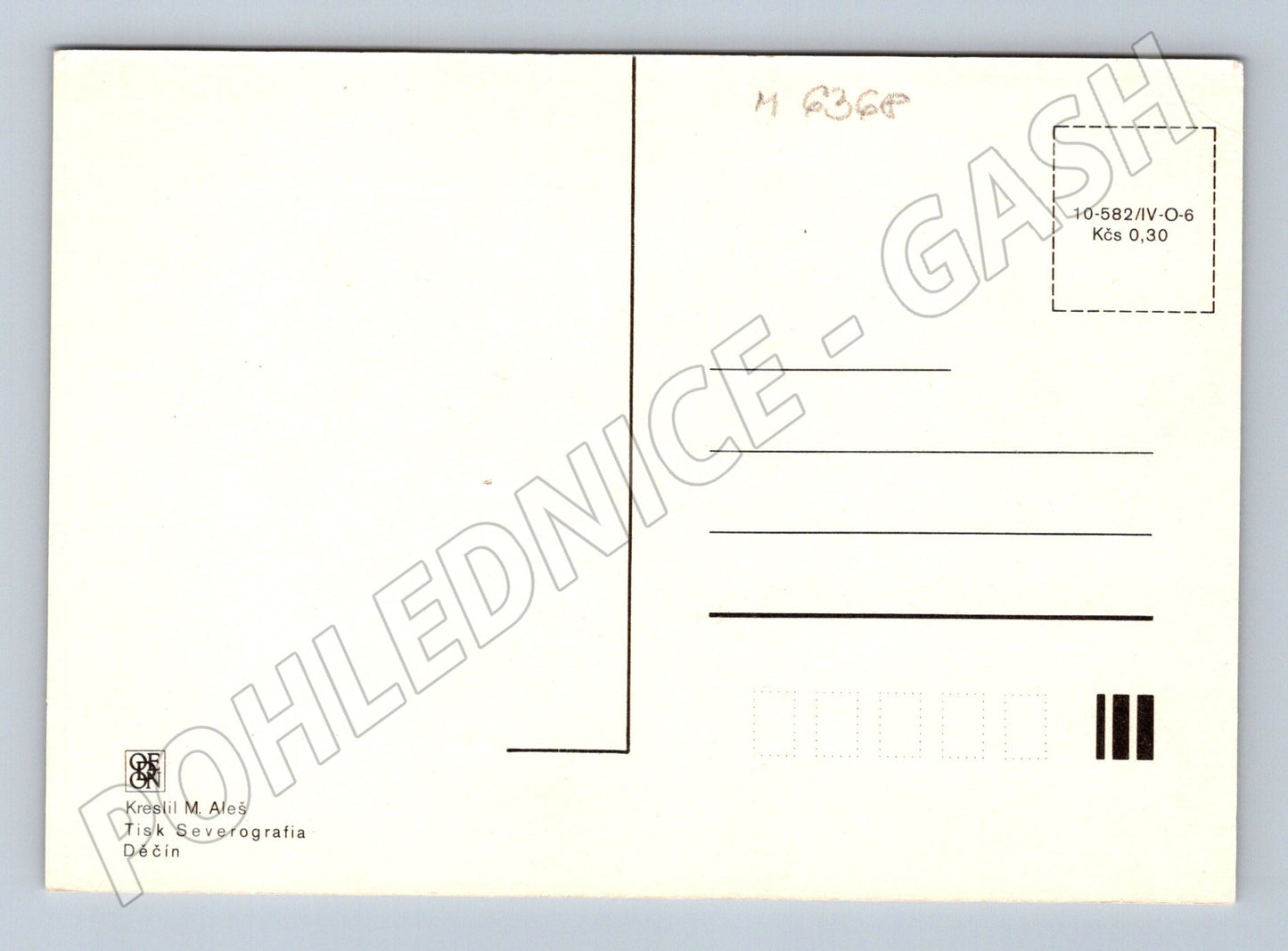 Pohlednice M. Aleš sekač na louce Severografia (M6368)