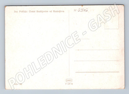 Pohlednice Jan Pešťák České Budějovice od Rudolfova (M6376)
