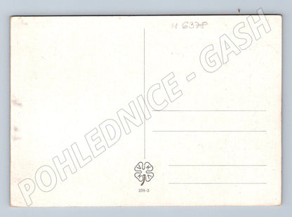 Pohlednice venkovská chalupa jaro barevná (M6378)