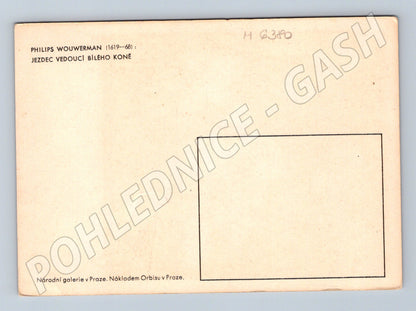 Pohlednice Wouwerman jezdec bílý kůň Orbis (M6380)