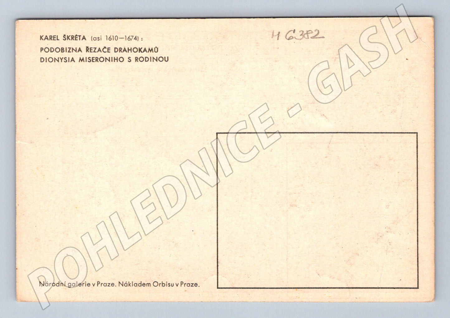 Pohlednice Karel Škréta Dionysius Miseroni s rodinou (M6382)