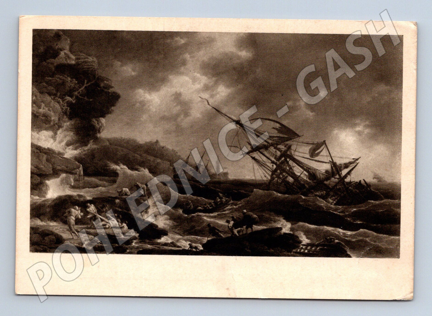 Pohlednice Vernet Ztroskotání loď moře (M6385)
