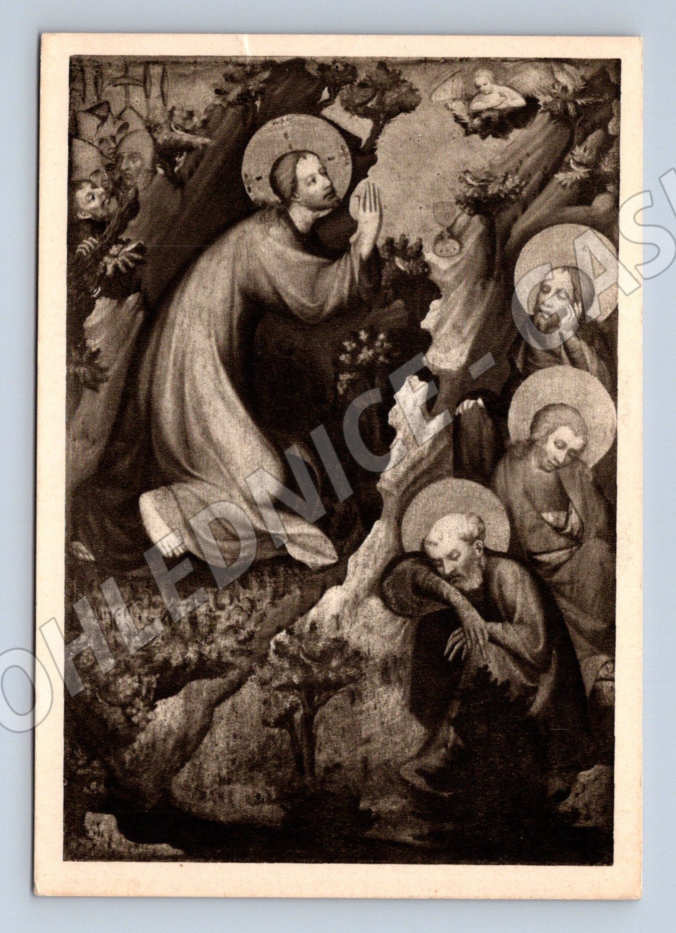 Pohlednice Kristus na hoře Olivetské Třeboňský mistr (M6386)