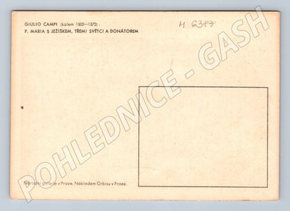 Pohlednice Giulio Campi P. Maria s Ježíškem (M6387)