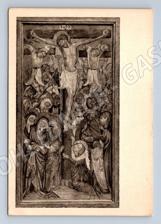 Pohlednice Ukřižování oltář ze Zátoně český mistr (M6388)