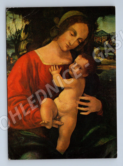 Pohlednice Madonna s dítětem Antonio Pirri (M6390)