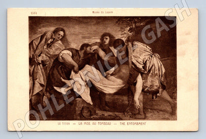 Pohlednice Tizian La Mise au Tombeau Louvre (M6393)