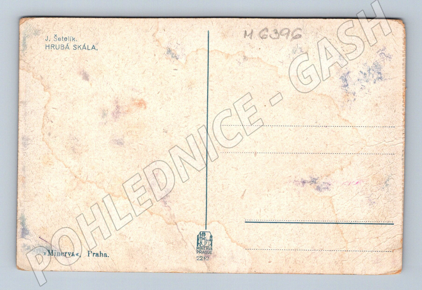 Pohlednice Hrubá Skála Český ráj Šetelík (M6396)