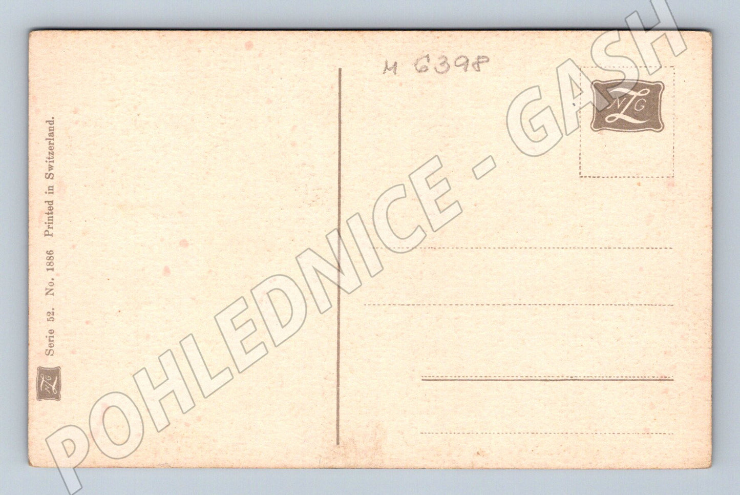 Pohlednice Švýcarsko strom u jezera noc (M6398)