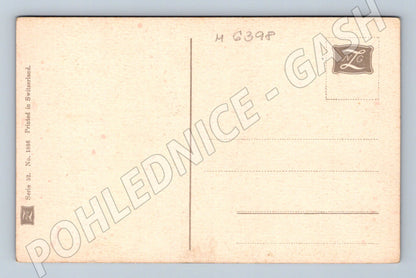 Pohlednice Švýcarsko strom u jezera noc (M6398)