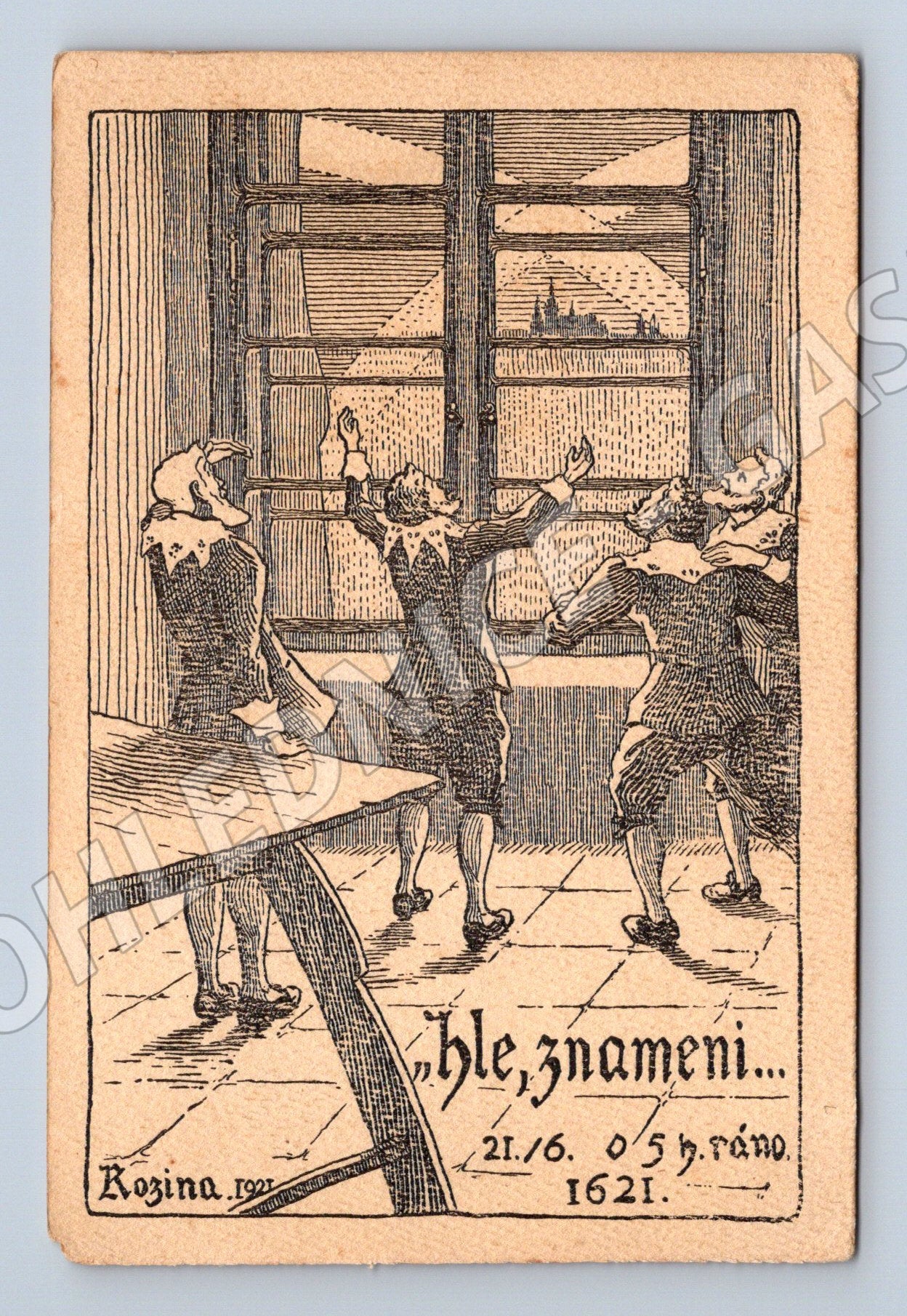 Pohlednice Poprava českých pánů 1621 (M6405)