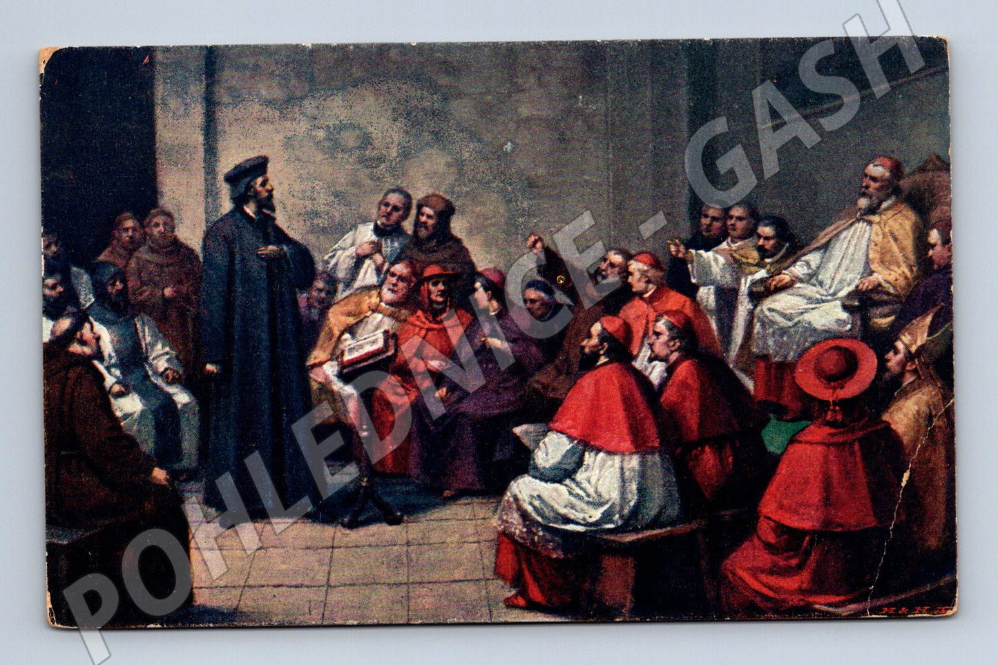 Pohlednice Mistr Jan Hus v Kostnici (M6411)