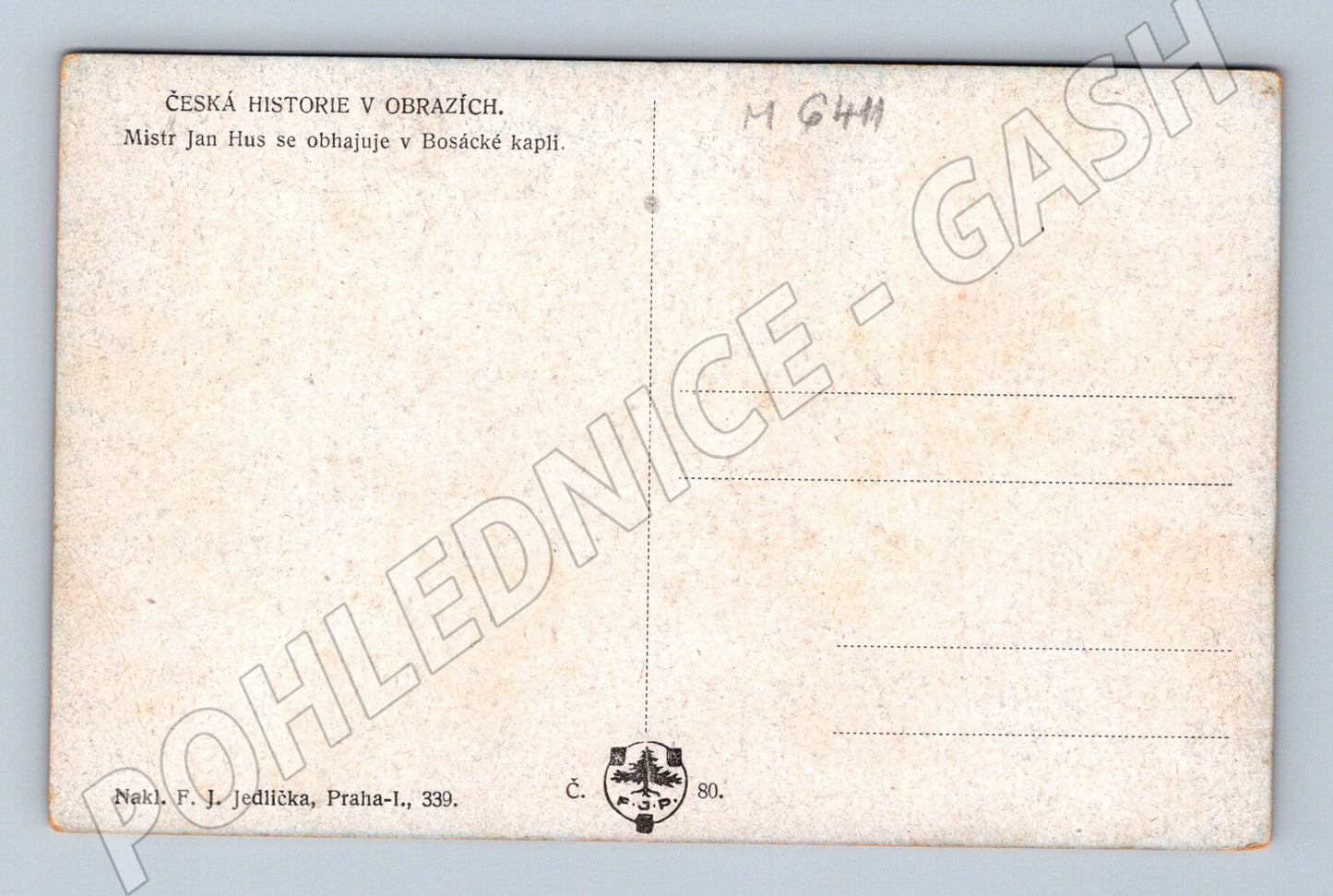 Pohlednice Mistr Jan Hus v Kostnici (M6411)