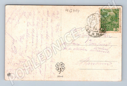 Pohlednice A. Liebscher Římská láska 1908 (M6414)