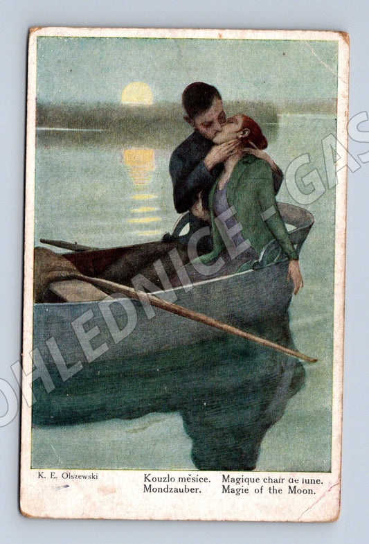 Pohlednice Kouzlo měsíce K. E. Olszewski (M6418)