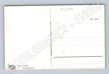 Pohlednice E. Jahn loďky na rybníku (M6419)