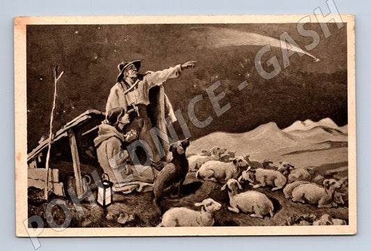 Pohlednice vánoční pastýři a kometa Vincentinum (M6424)