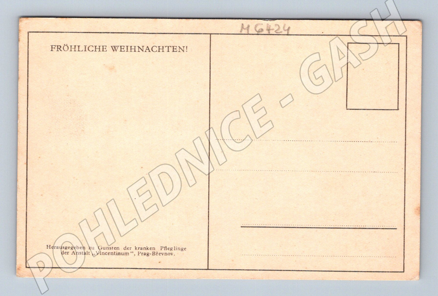 Pohlednice vánoční pastýři a kometa Vincentinum (M6424)