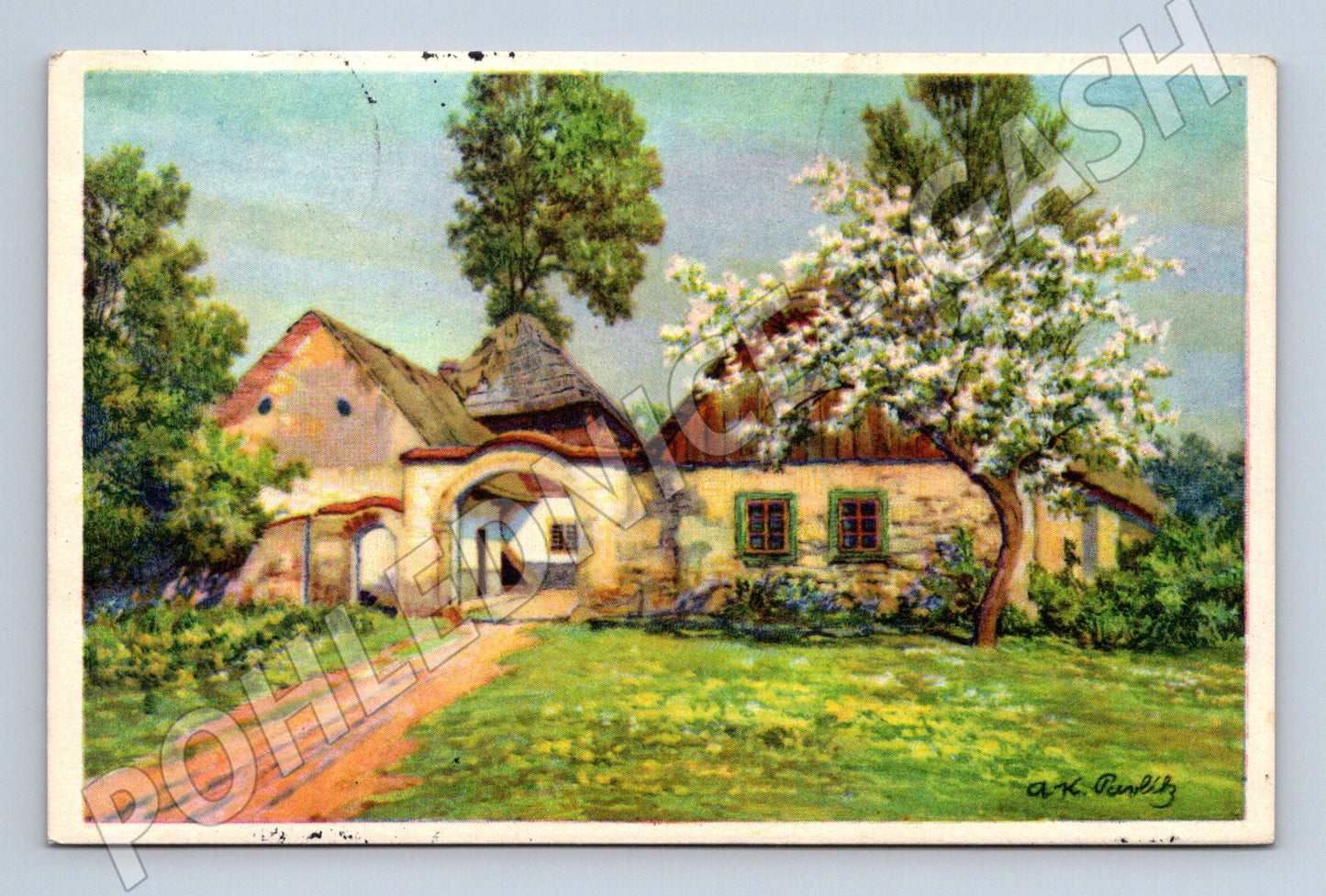 Pohlednice Jaro na venkově Pavlík 1934 (M6430)