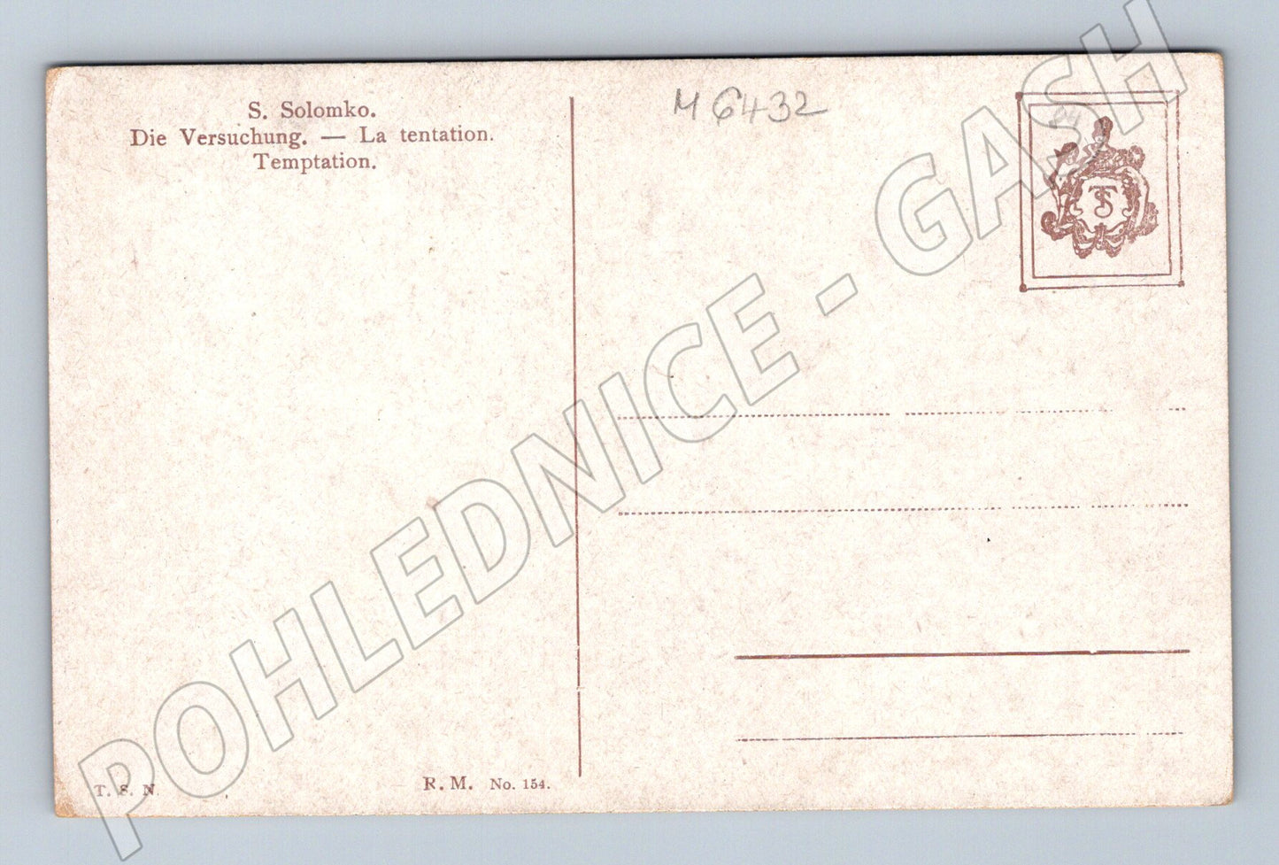 Pohlednice S. Solomko Temptation (M6432)