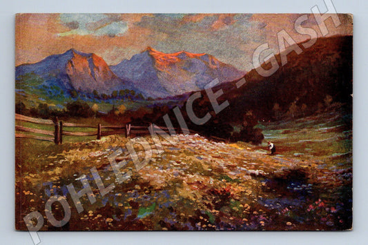 Pohlednice horská krajina malířská (M6435)